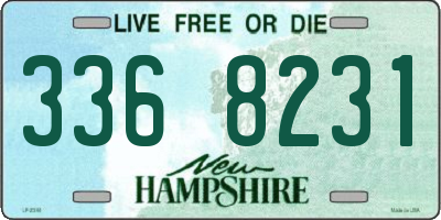 NH license plate 3368231