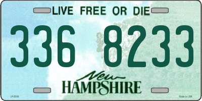 NH license plate 3368233