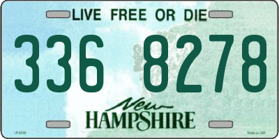 NH license plate 3368278