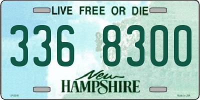 NH license plate 3368300
