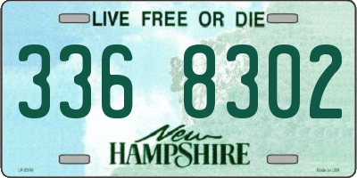 NH license plate 3368302