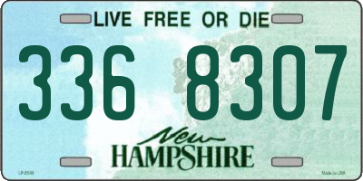 NH license plate 3368307