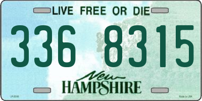 NH license plate 3368315