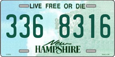 NH license plate 3368316