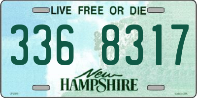 NH license plate 3368317