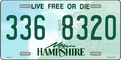 NH license plate 3368320
