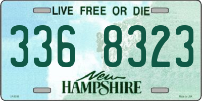 NH license plate 3368323