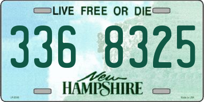 NH license plate 3368325