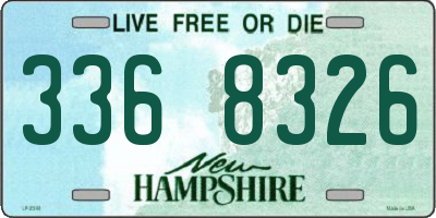 NH license plate 3368326