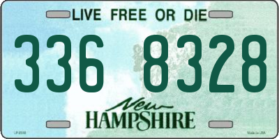 NH license plate 3368328