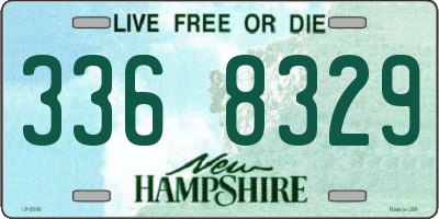 NH license plate 3368329