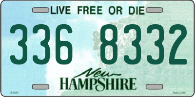 NH license plate 3368332