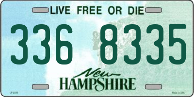 NH license plate 3368335