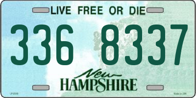 NH license plate 3368337