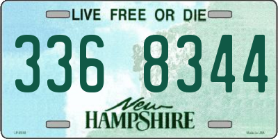 NH license plate 3368344