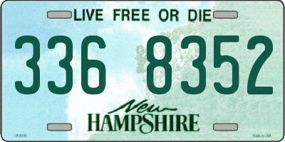 NH license plate 3368352