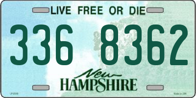 NH license plate 3368362