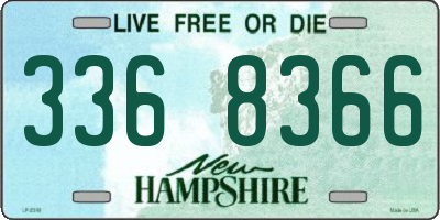 NH license plate 3368366