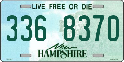 NH license plate 3368370