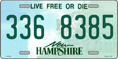 NH license plate 3368385