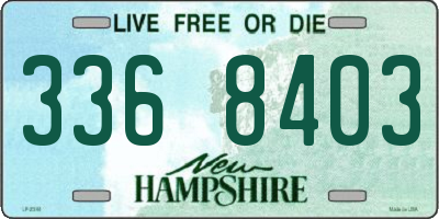 NH license plate 3368403