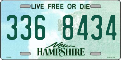 NH license plate 3368434