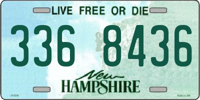 NH license plate 3368436