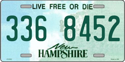 NH license plate 3368452