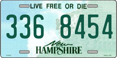 NH license plate 3368454
