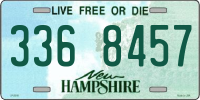 NH license plate 3368457