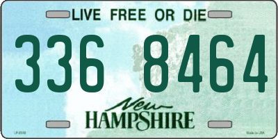 NH license plate 3368464