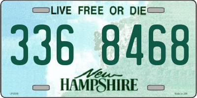 NH license plate 3368468