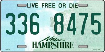NH license plate 3368475