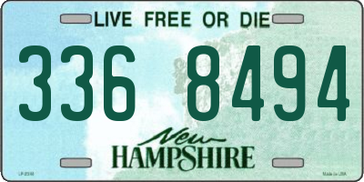 NH license plate 3368494