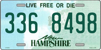 NH license plate 3368498