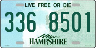 NH license plate 3368501
