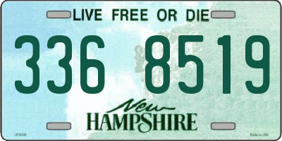 NH license plate 3368519