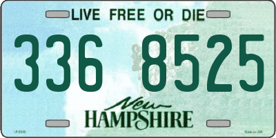 NH license plate 3368525