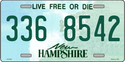 NH license plate 3368542