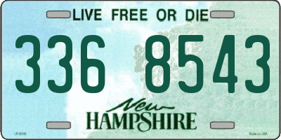 NH license plate 3368543