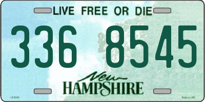 NH license plate 3368545