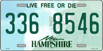 NH license plate 3368546