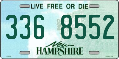 NH license plate 3368552