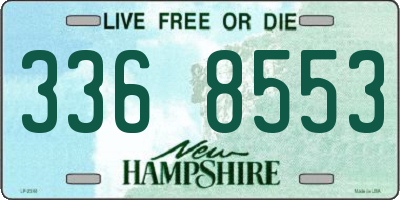 NH license plate 3368553