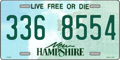 NH license plate 3368554