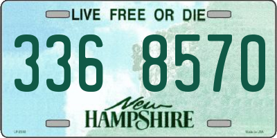 NH license plate 3368570