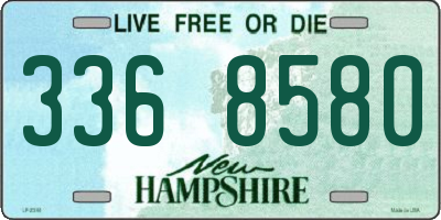 NH license plate 3368580
