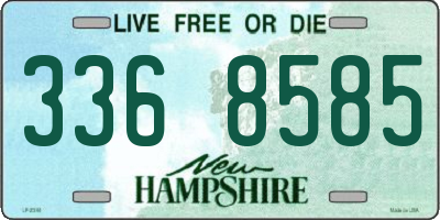 NH license plate 3368585