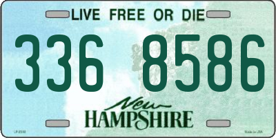NH license plate 3368586