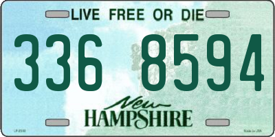 NH license plate 3368594